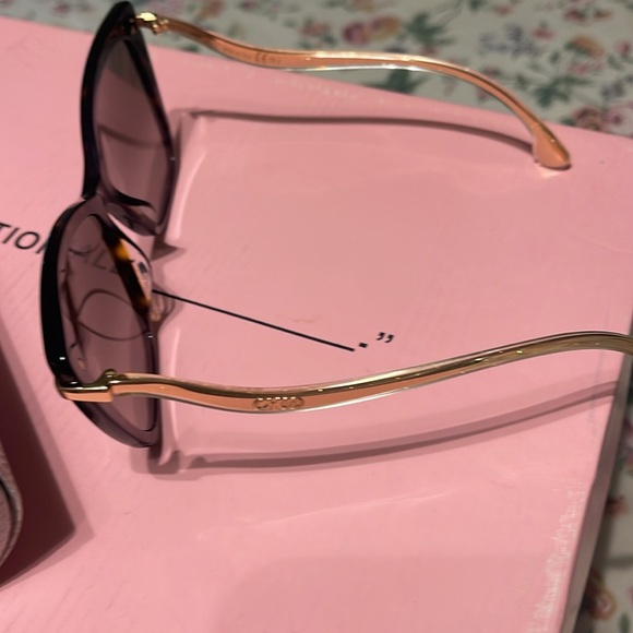 Jimmy Choo SELBYGS 086 HAVANA 57/16/145 Women's Sunglasses - Picture 5 of 6